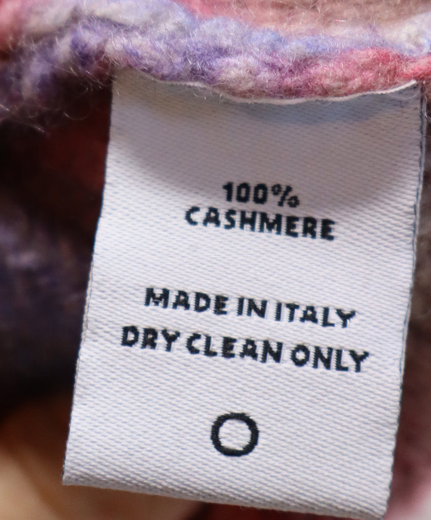 The Elder Statesman Pink & Lavender Cashmere Hat 4