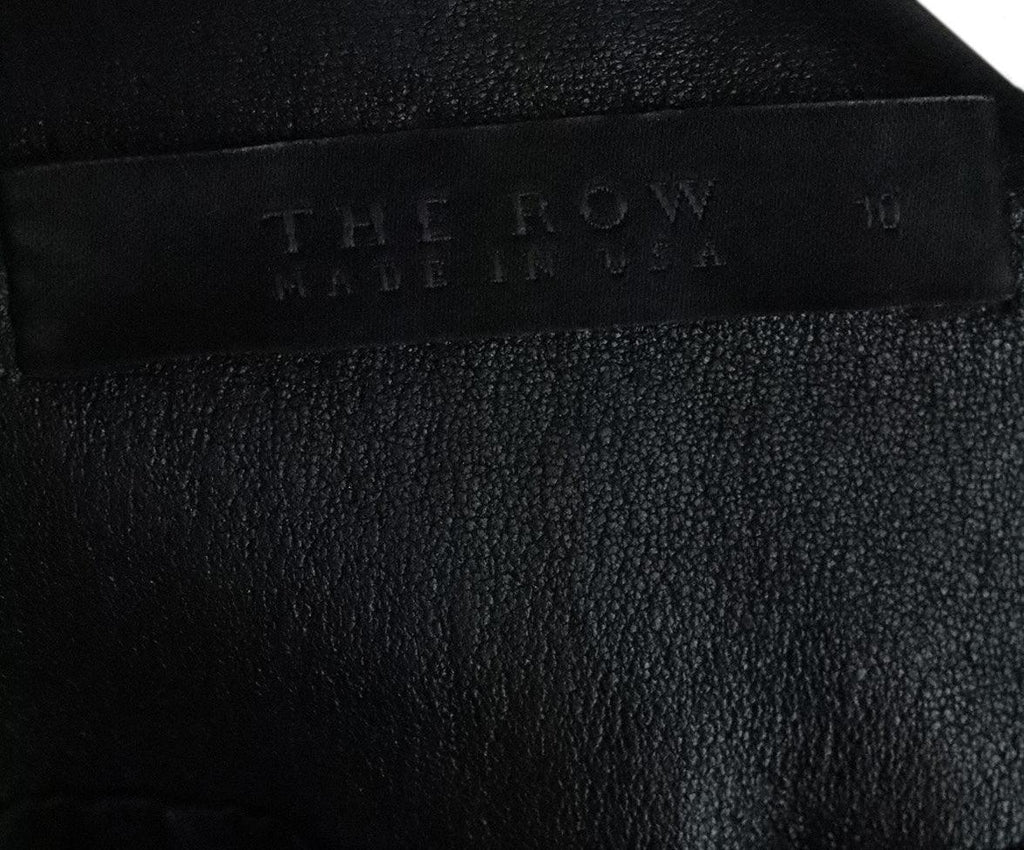 The Row Black Leather Jacket 3