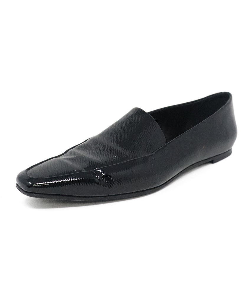 The Row Black Patent Leather Loafers 