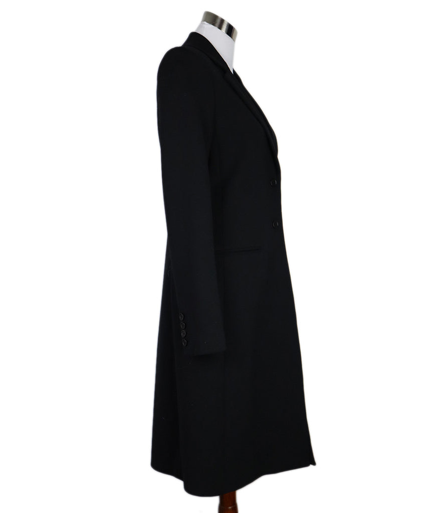 The Row Black Wool Long Coat 1