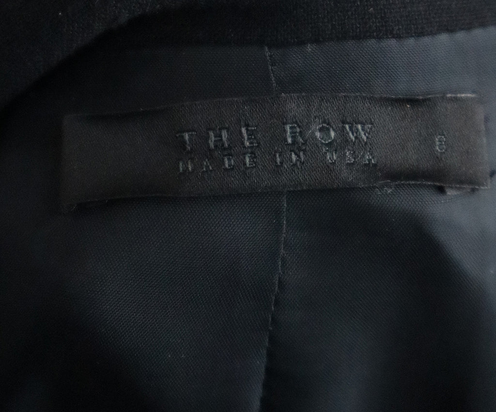 The Row Black Wool Long Coat 3