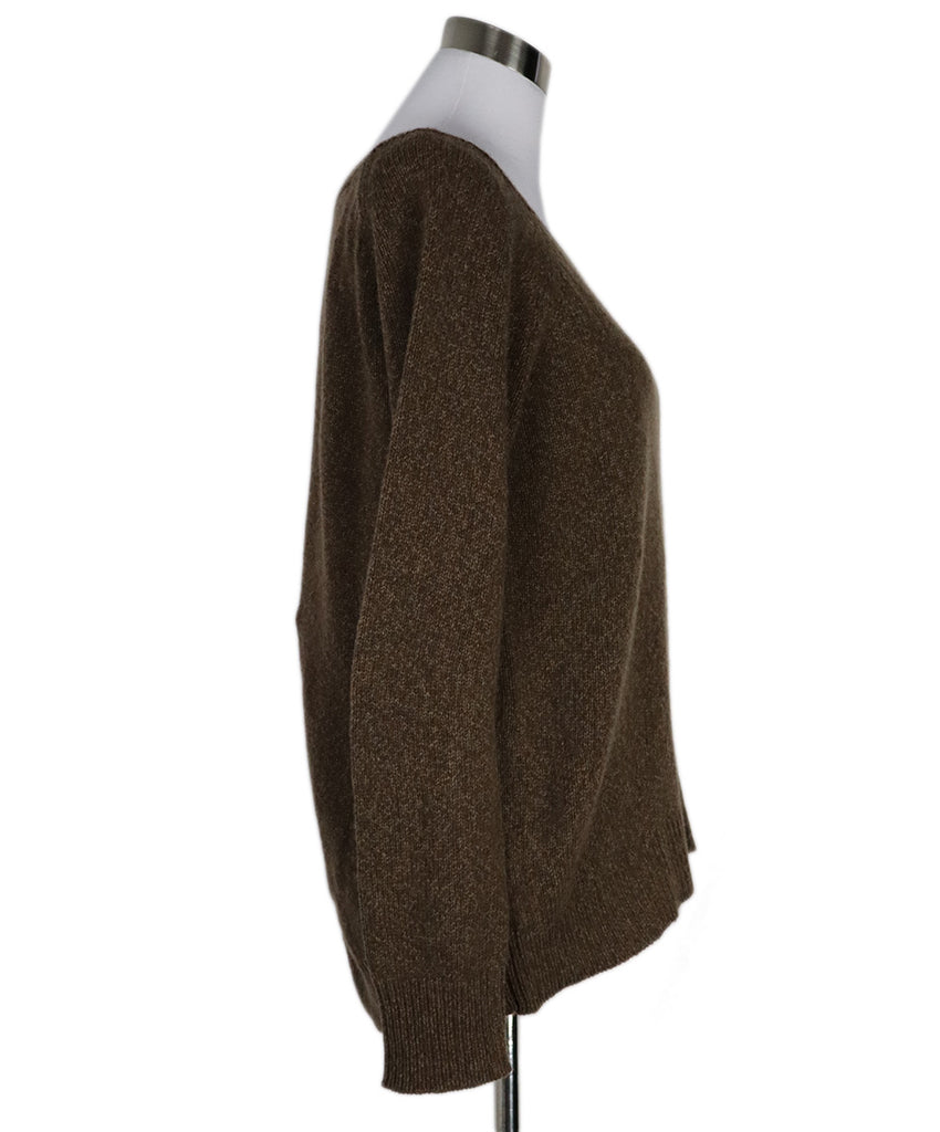 The Row Brown Cashmere Sweater 1