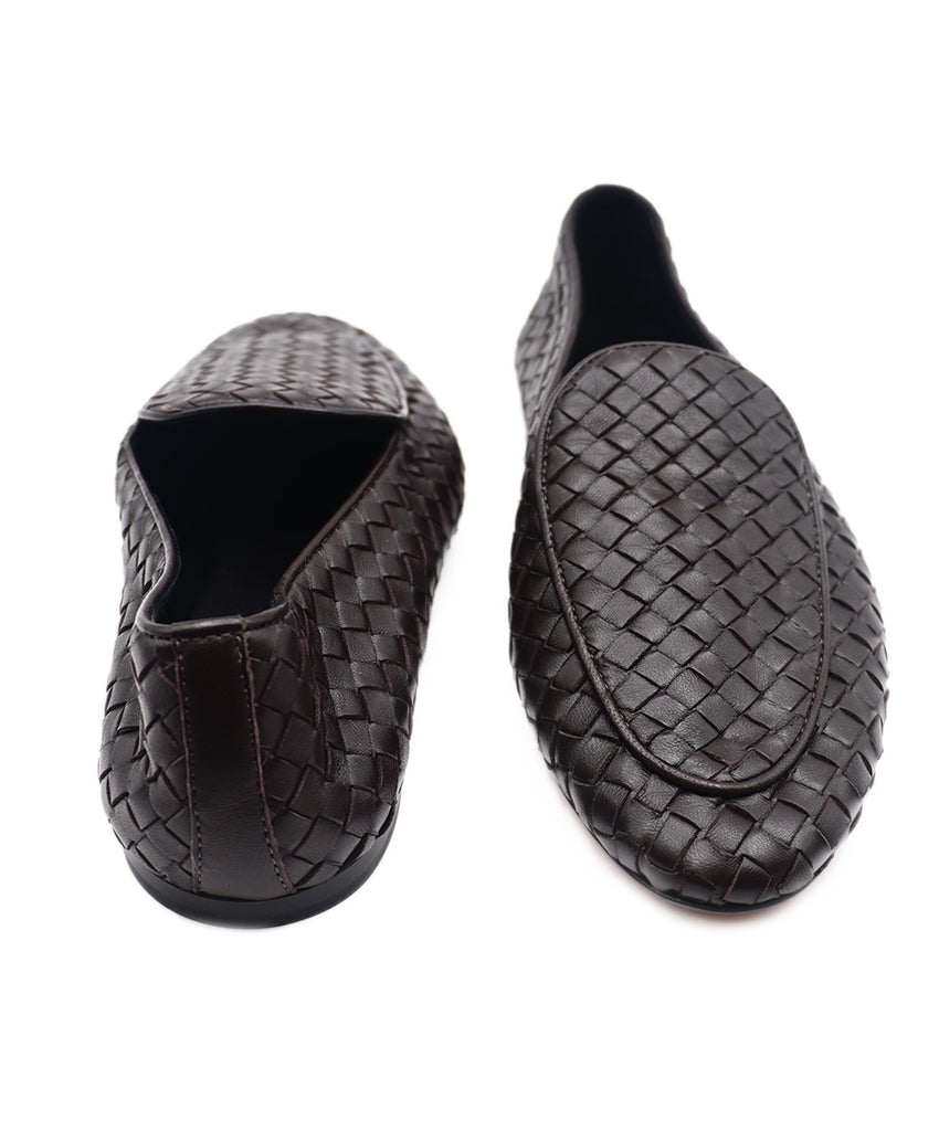 The Row Brown Woven Leather Loafer 3