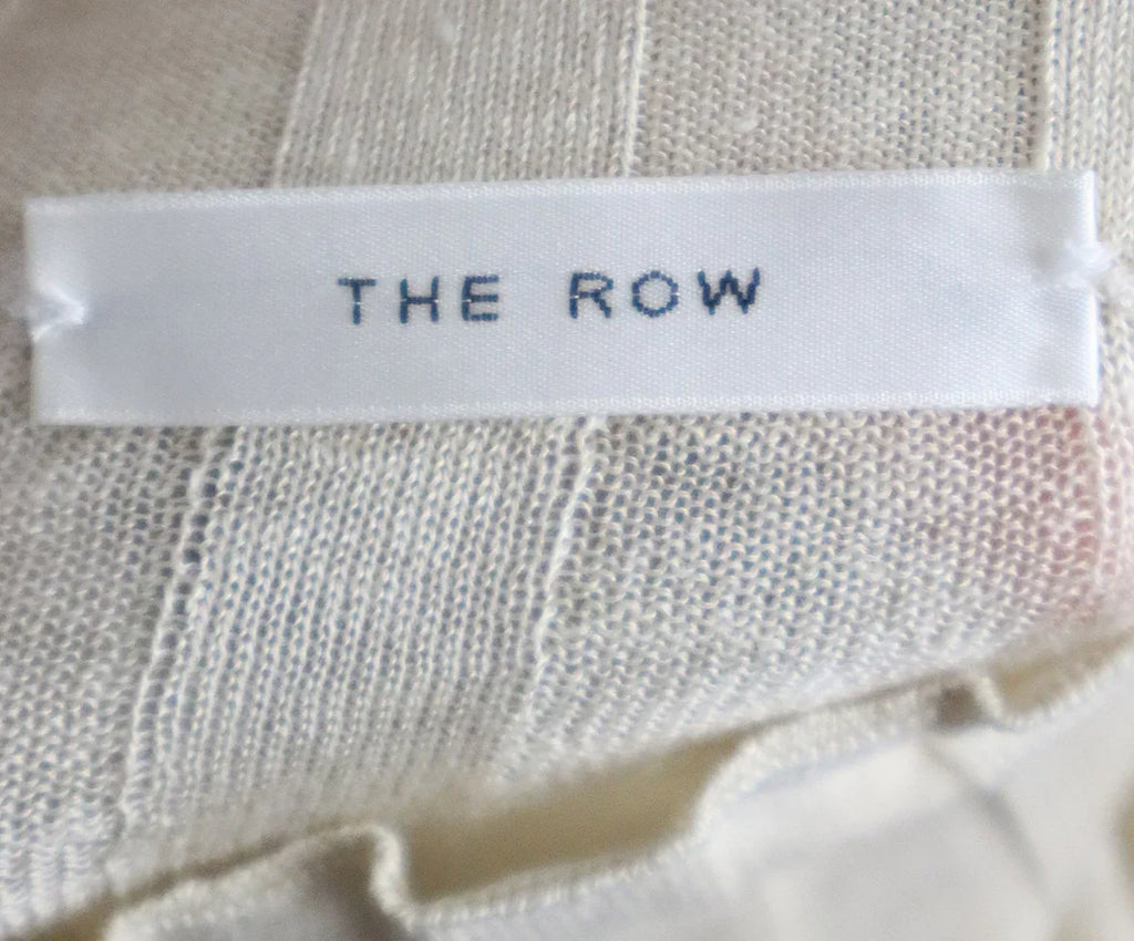 The Row Cream Silk & Linen Turtleneck sz 4 - Michael's Consignment NYC