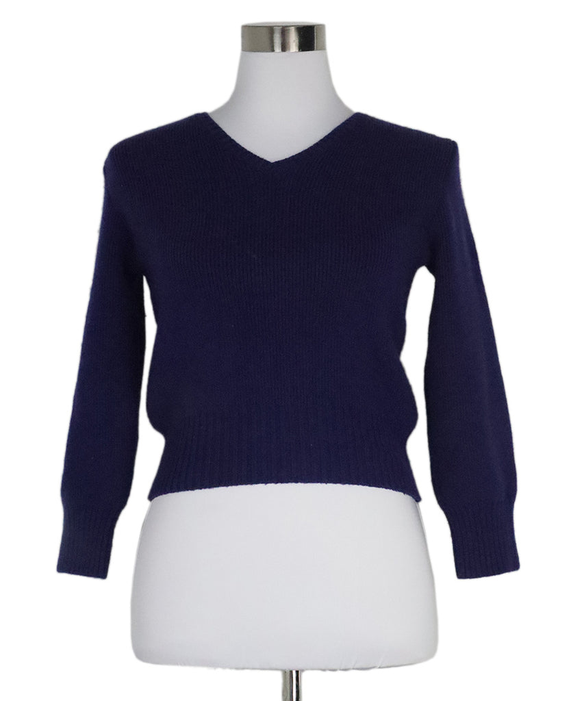 The Row Purple Cashmere Sweater 