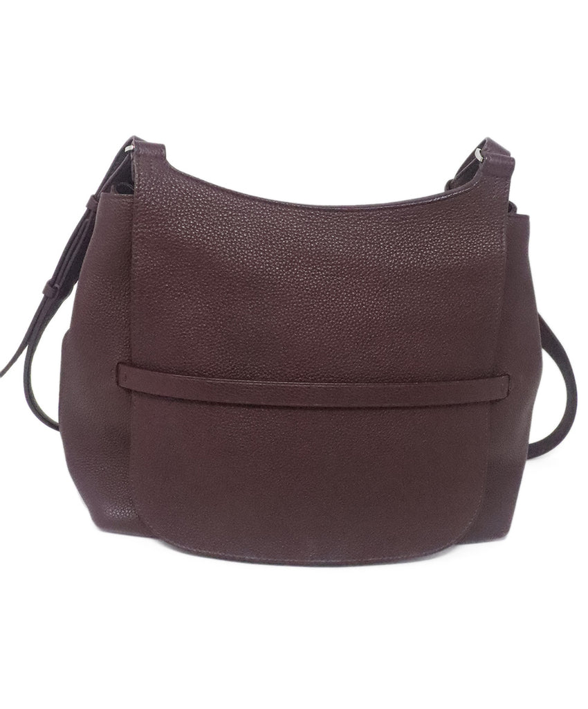 The Row Wine Red Leather Crossbody 