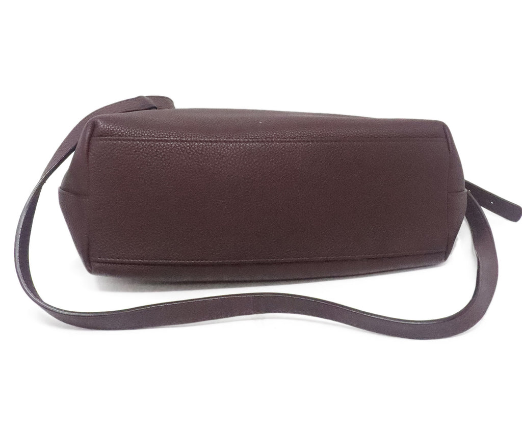 The Row Wine Red Leather Crossbody 3