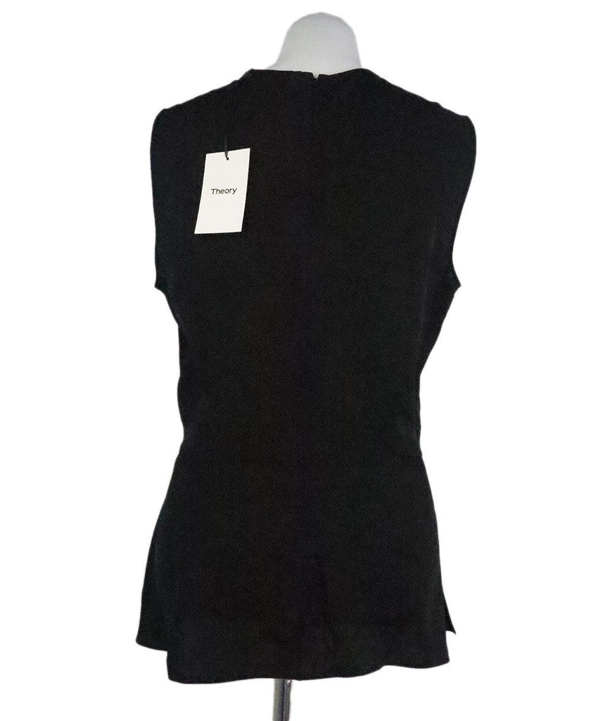 Theory Black Silk Top sz 8 - Michael's Consignment NYC