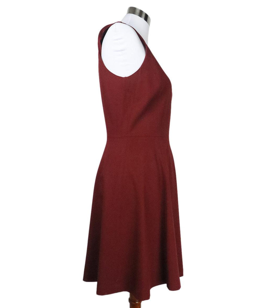 Theory Burgundy Wool Dress sz 8 - Michael's Consignment NYC