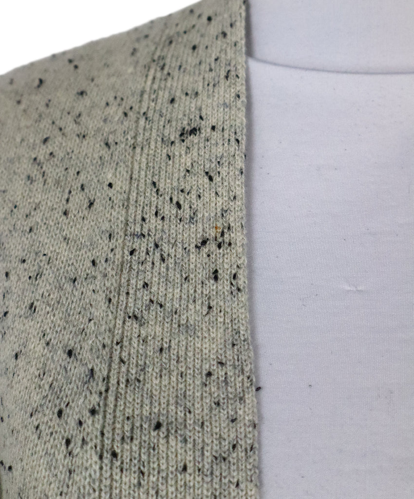 Theory Grey & Black Cashmere Cardigan 5