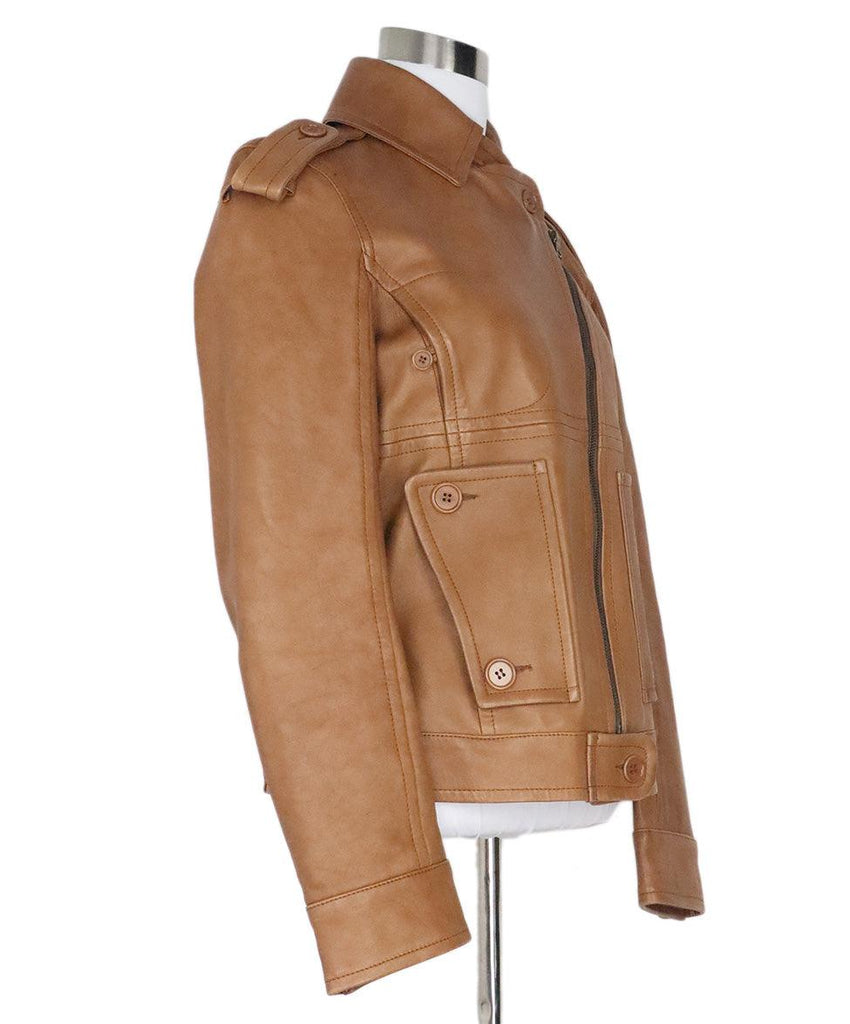 Theory Tobacco Leather Jacket 1