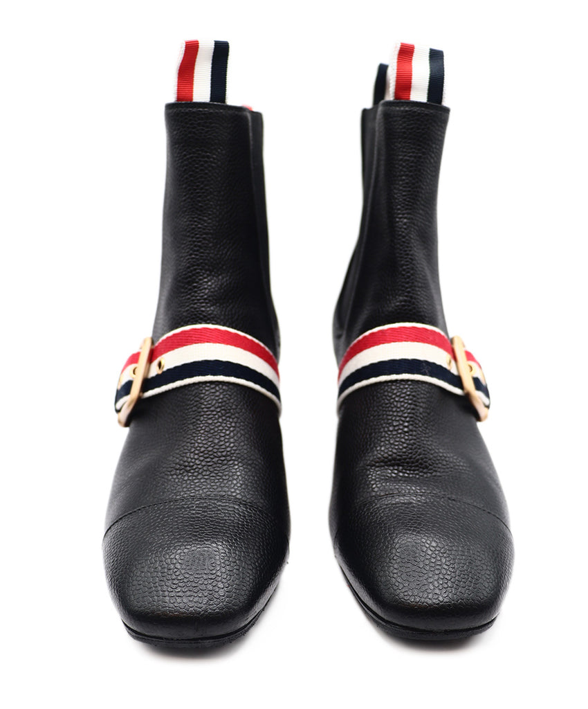 Thom Browne Black Leather Stripe Boot 3