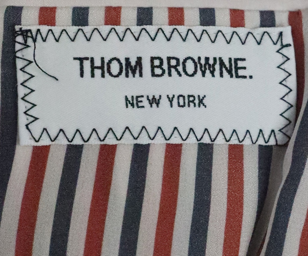 Thom Browne Grey & White Floral Silk Jacket 3