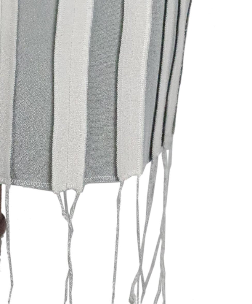 Thom Browne Grey & White Striped Skirt sz 2 - Michael's Consignment NYC