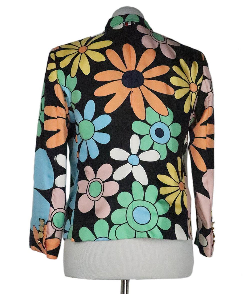 Thom Browne Multicolor Floral Print Jacket 2