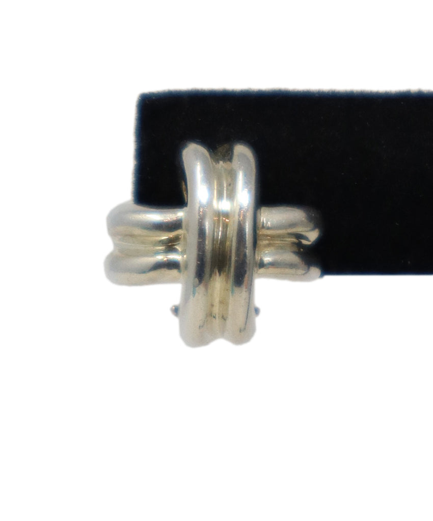 Tiffany & Co. Vintage Sterling Silver Signature X Earrings 3