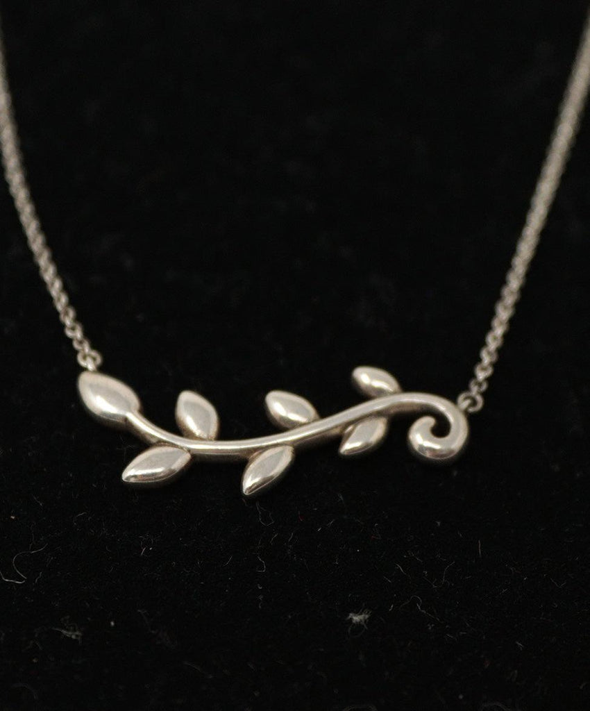 Tiffany & Co. Sterling Silver Olive Leaf Necklace - Michael's Consignment NYC