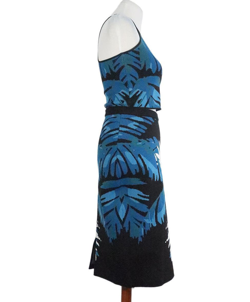 Timo Weilani Blue & Black Print Skirt Set sz 4 - Michael's Consignment NYC