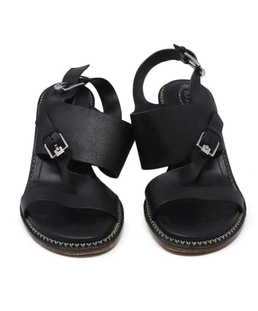 Tod's Black Leather Sandals sz 6.5 - Michael's Consignment NYC