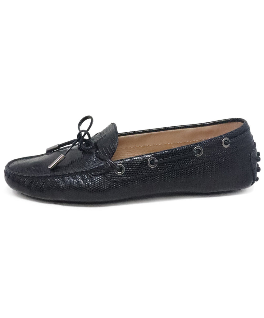 Tod's Blue Lizard Loafers 1