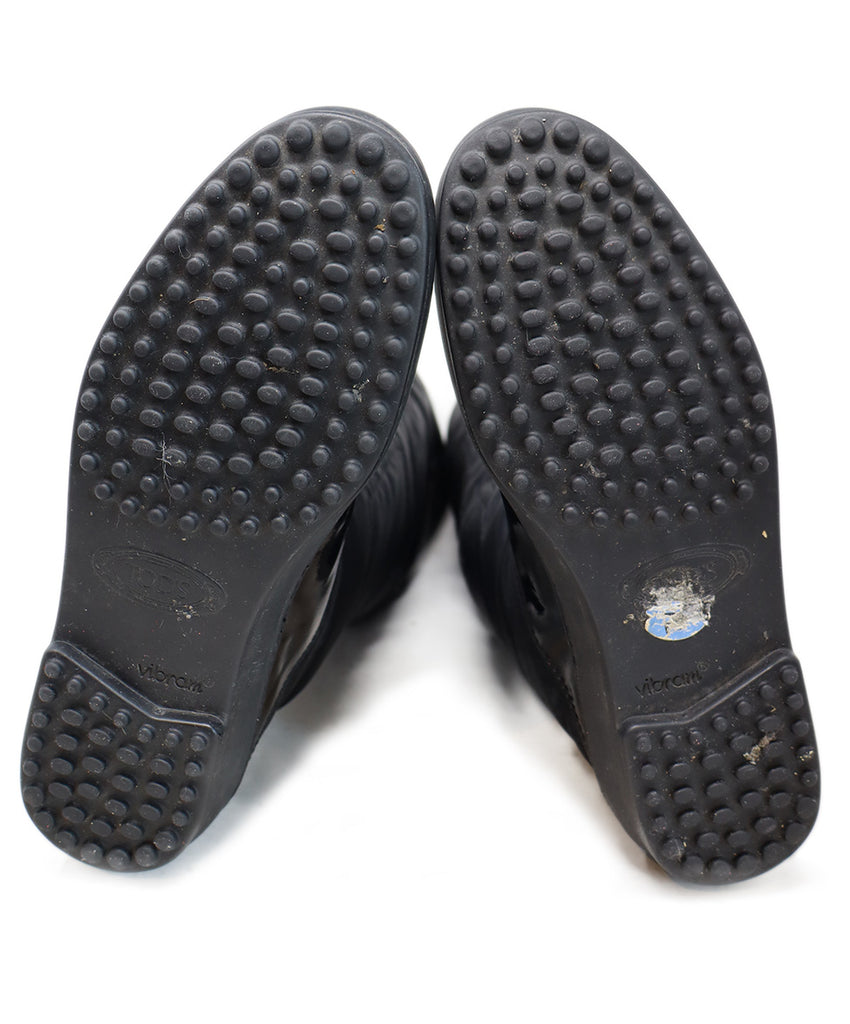 Tod's Black Nylon & Patent Leather Boots 4