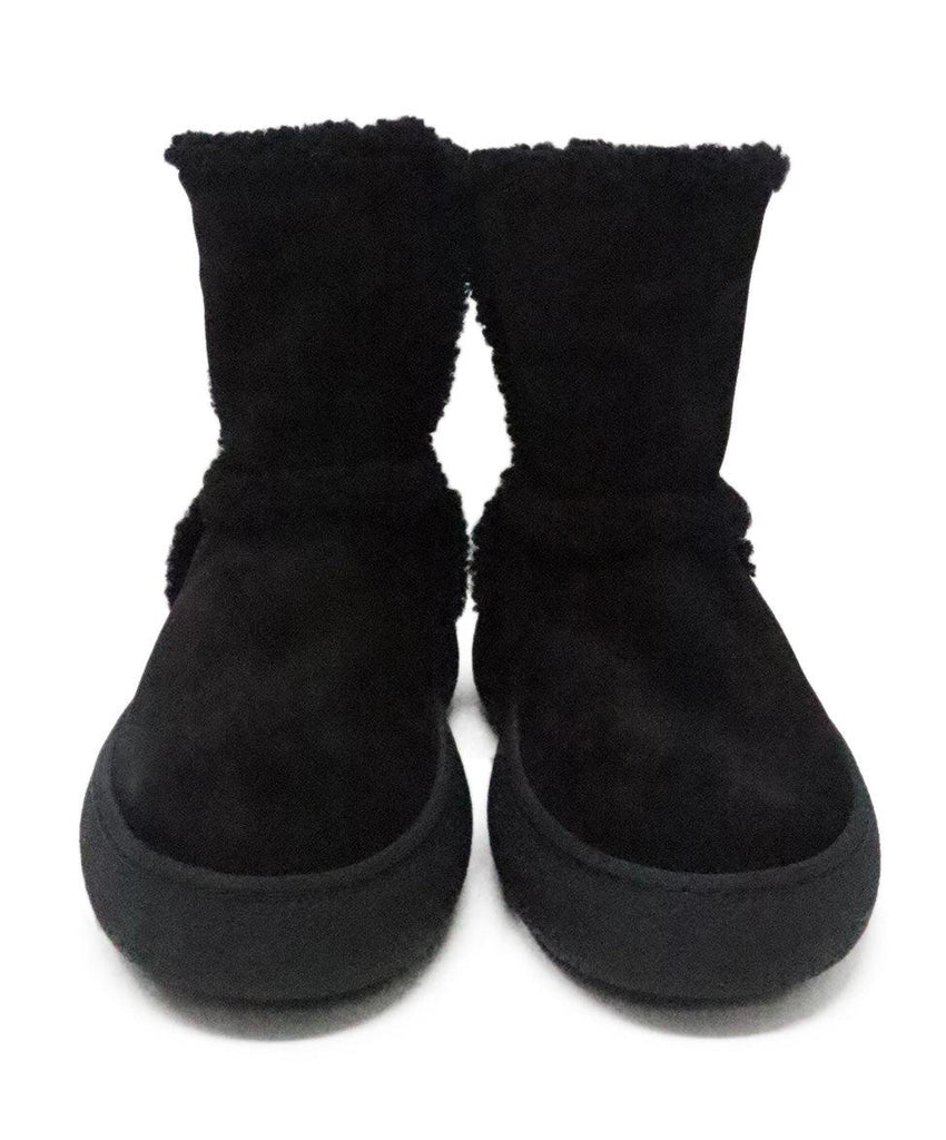 Tod's W.G. Black Shearling Ankle Boots sz 8.5 - Michael's Consignment NYC