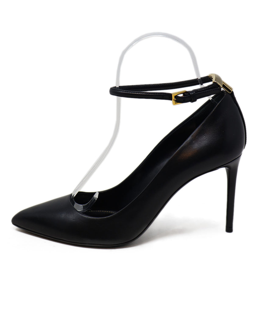 Tom Ford Black Leather Ankle Strap Heels 1
