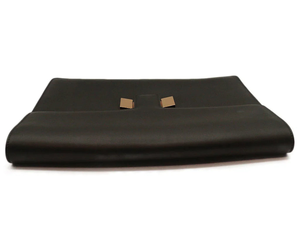 Tom Ford Black Leather Large Clutch - Michael's Consignment NYC