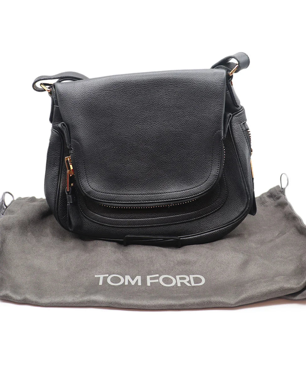 Tom Ford Black Leather Crossbody Jennifer Shoulder Bag l Michael's