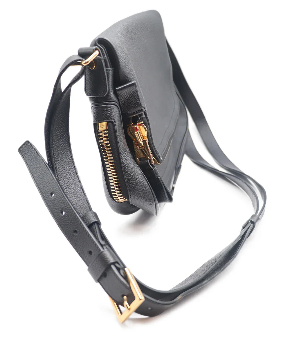 Tom Ford Black Leather Crossbody Jennifer Shoulder Bag l Michael's