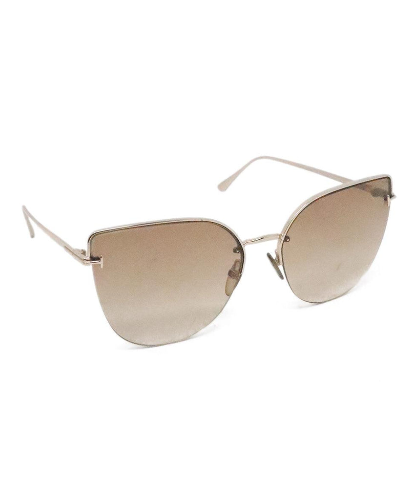 Tom Ford Gold Metal Sunglasses - Michael's Consignment NYC
