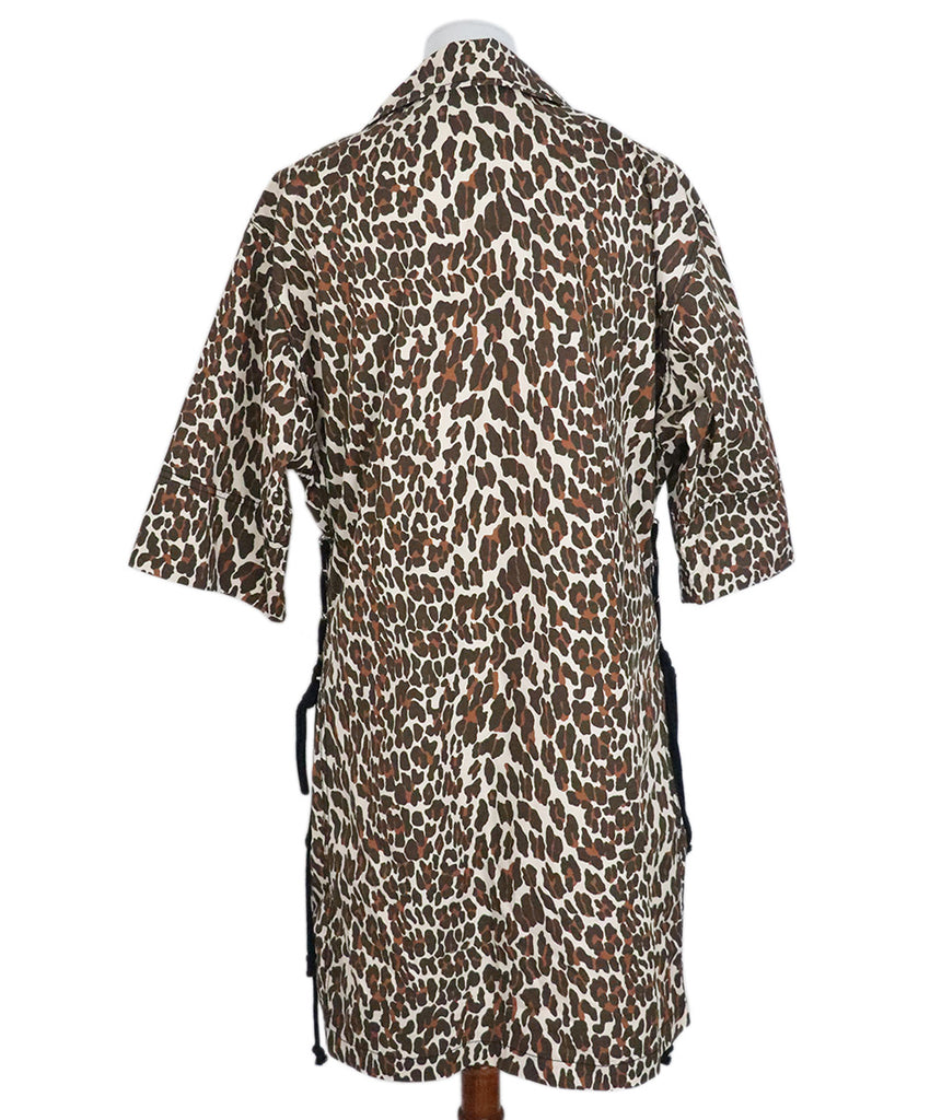 Tory Burch Brown Leopard Print Cotton Dress 2