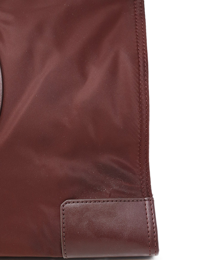 Tory Burch Burgundy Nylon & Leather Tote 7