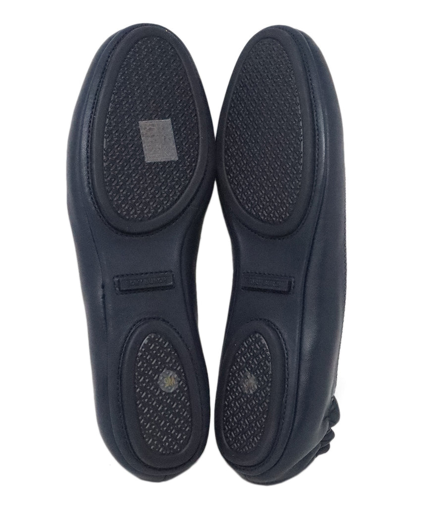 Tory Burch Navy Leather Flats 4
