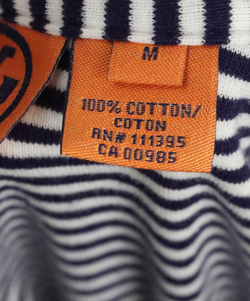 Tory Burch Navy & White Striped Top sz 6 - Michael's Consignment NYC