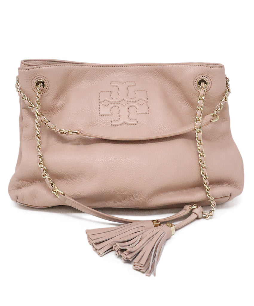 Tory Burch Pink Leather Tote 