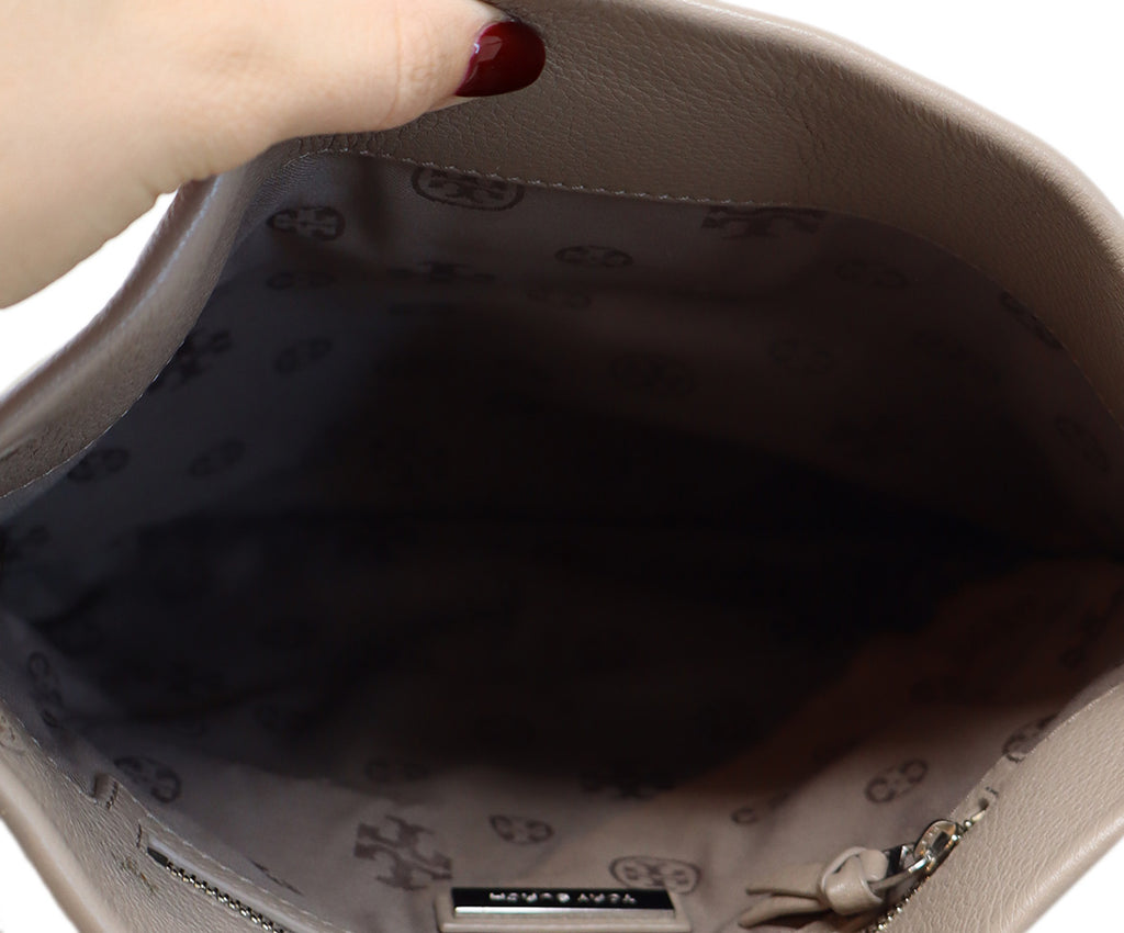 Tory Burch Taupe Leather Crossbody 5