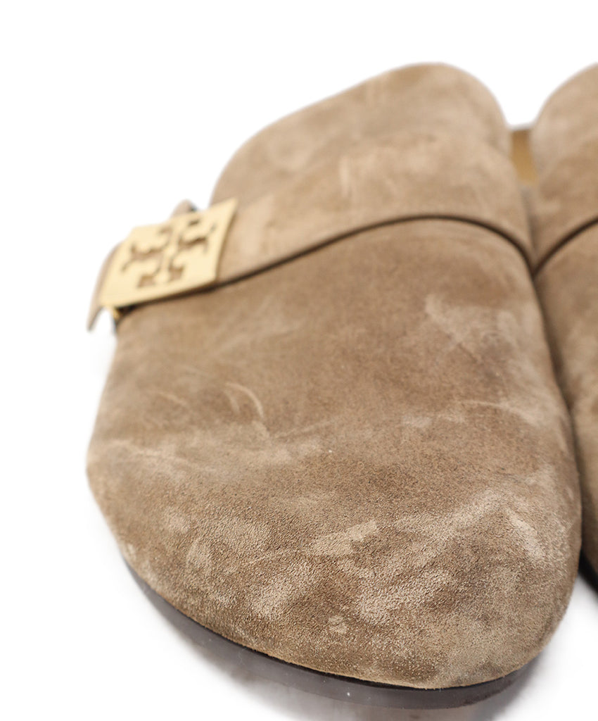 Tory Burch Taupe Suede Clogs 5