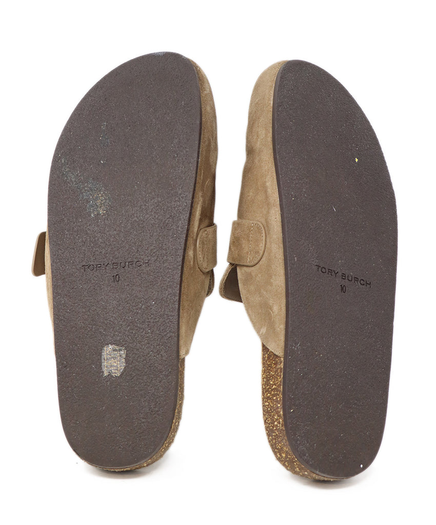Tory Burch Taupe Suede Clogs 4