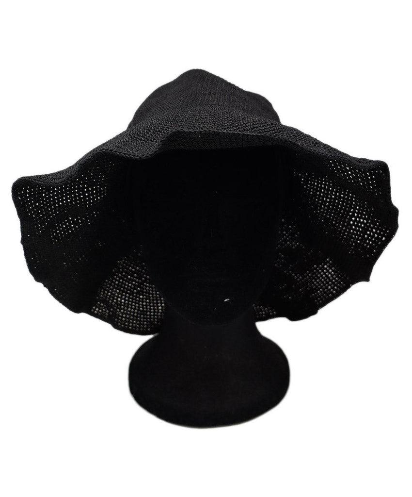 Toteme Black Paper Straw Hat 