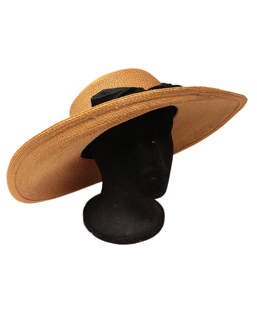 Tracey Tooker Tan Raffia Hat w/ Bow - Michael's Consignment NYC