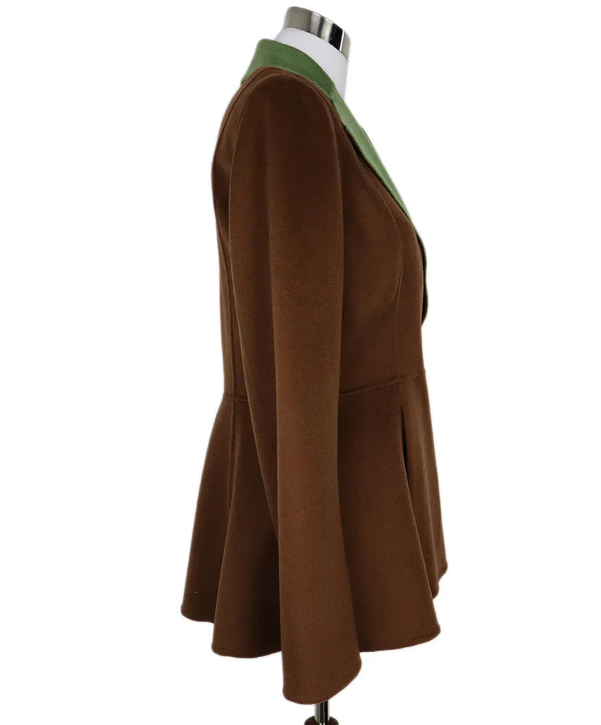 Tse Brown & Green Cashmere Jacket sz 10 - Michael's Consignment NYC