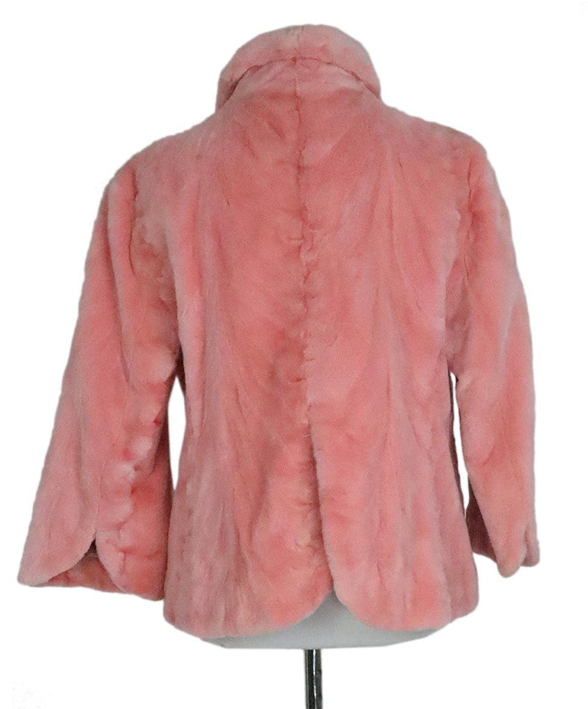 Tuleh Pink Sheared Mink Fur Coat sz 8 - Michael's Consignment NYC