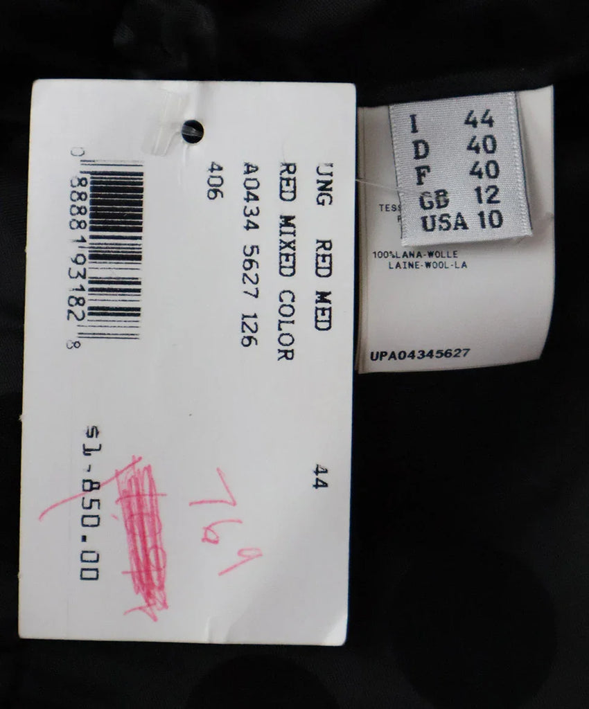 Ungaro Black Orange & Brown Dress sz 10 - Michael's Consignment NYC