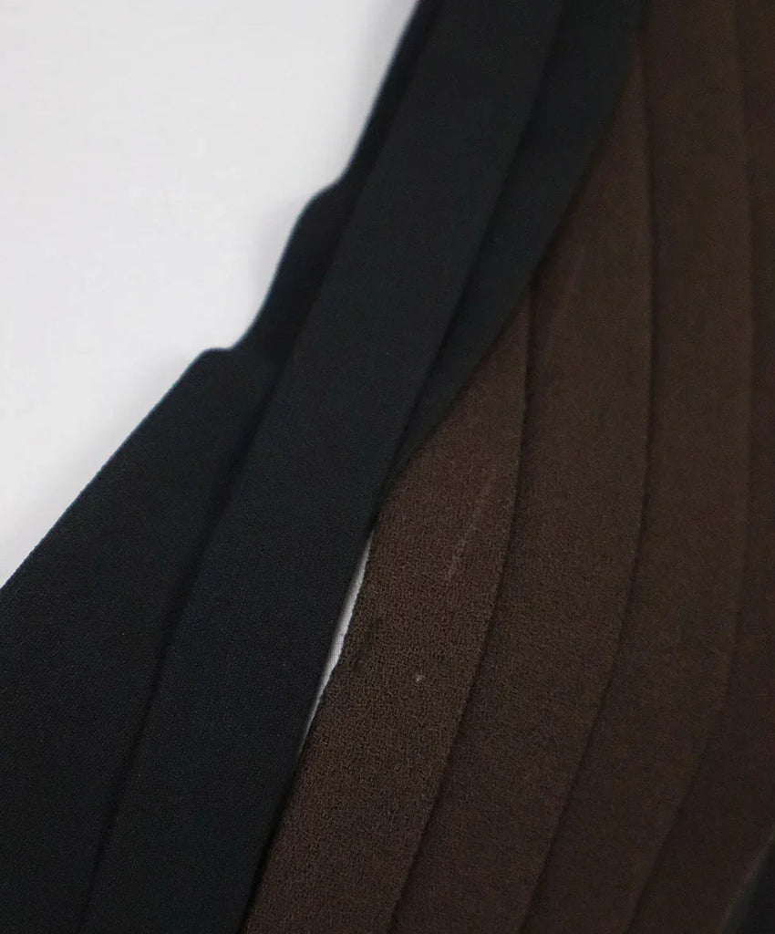 Ungaro Black Orange & Brown Dress sz 10 - Michael's Consignment NYC