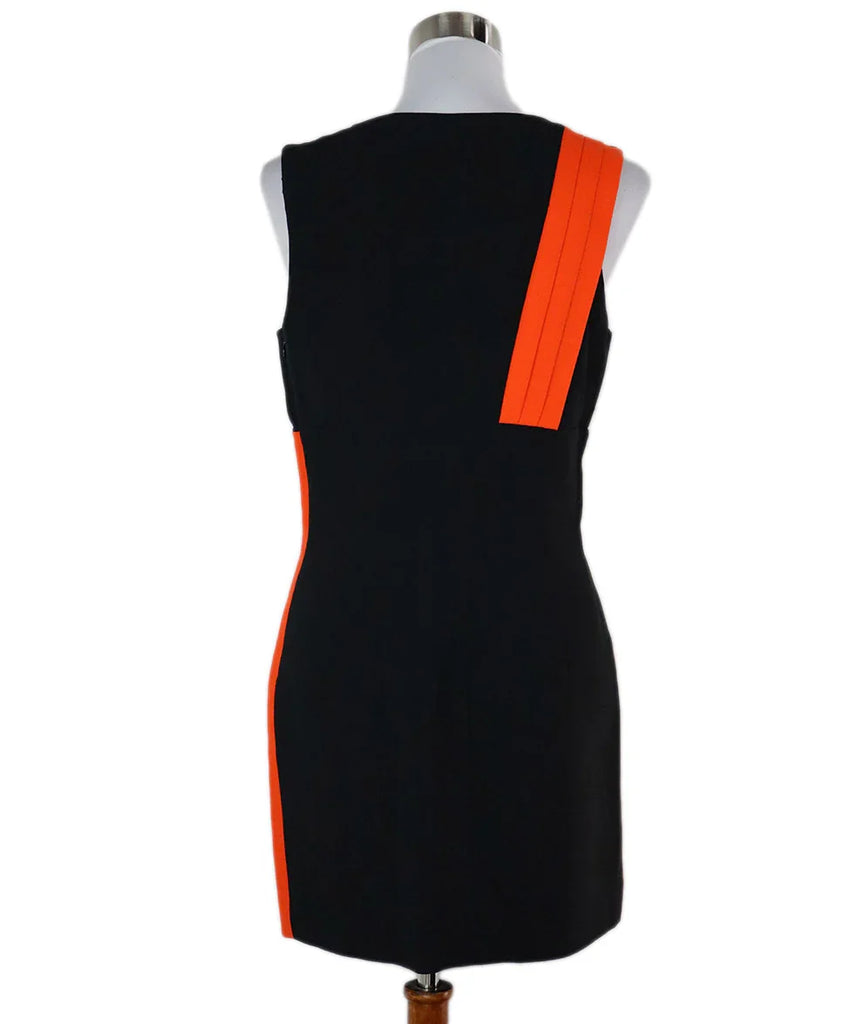 Ungaro Black Orange & Brown Dress sz 10 - Michael's Consignment NYC