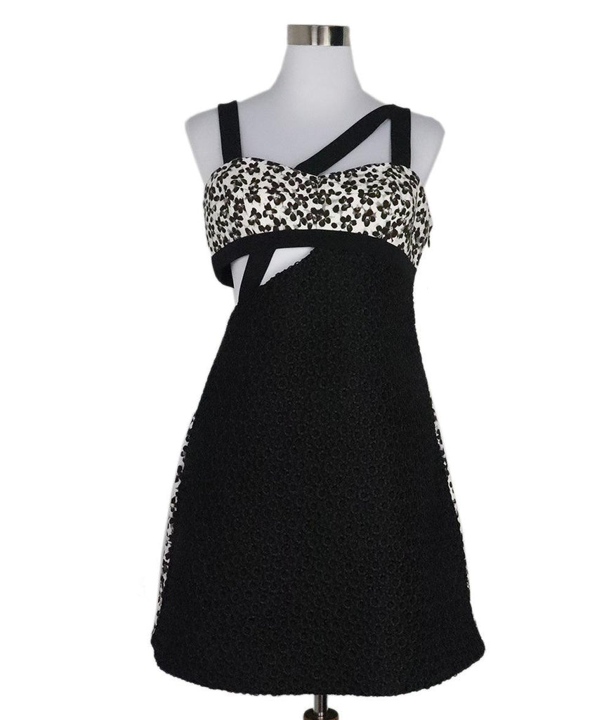 Ungaro Black & White Print Dress sz 6 - Michael's Consignment NYC