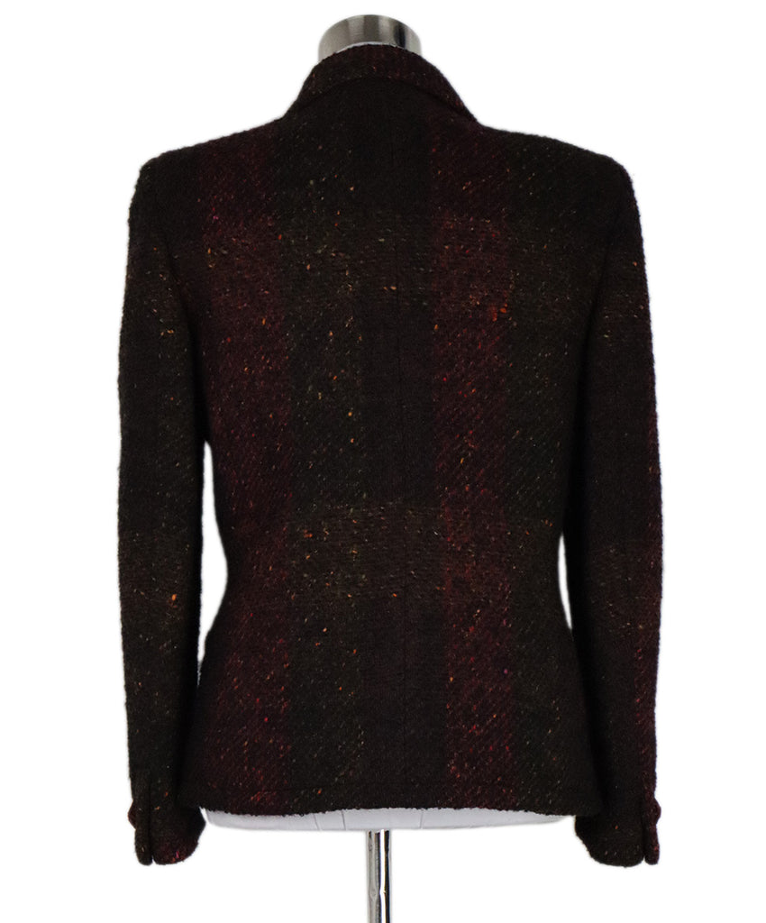 Ungaro Vintage Black Pink & Orange Tweed Blazer 2