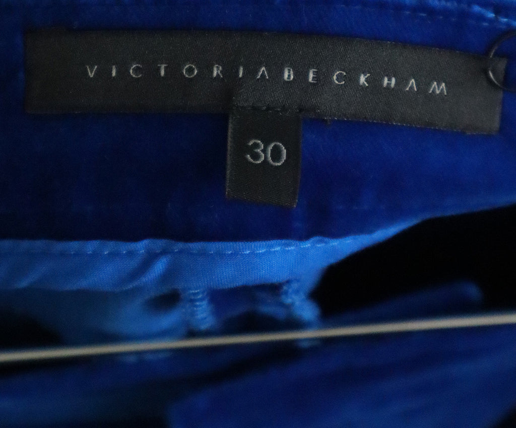 V. Beckham Blue Velvet Pants 2
