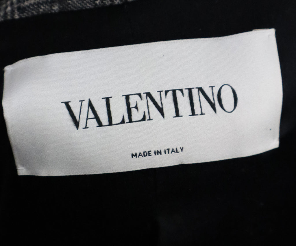 Valentino B&W Plaid Wool Jacket 3